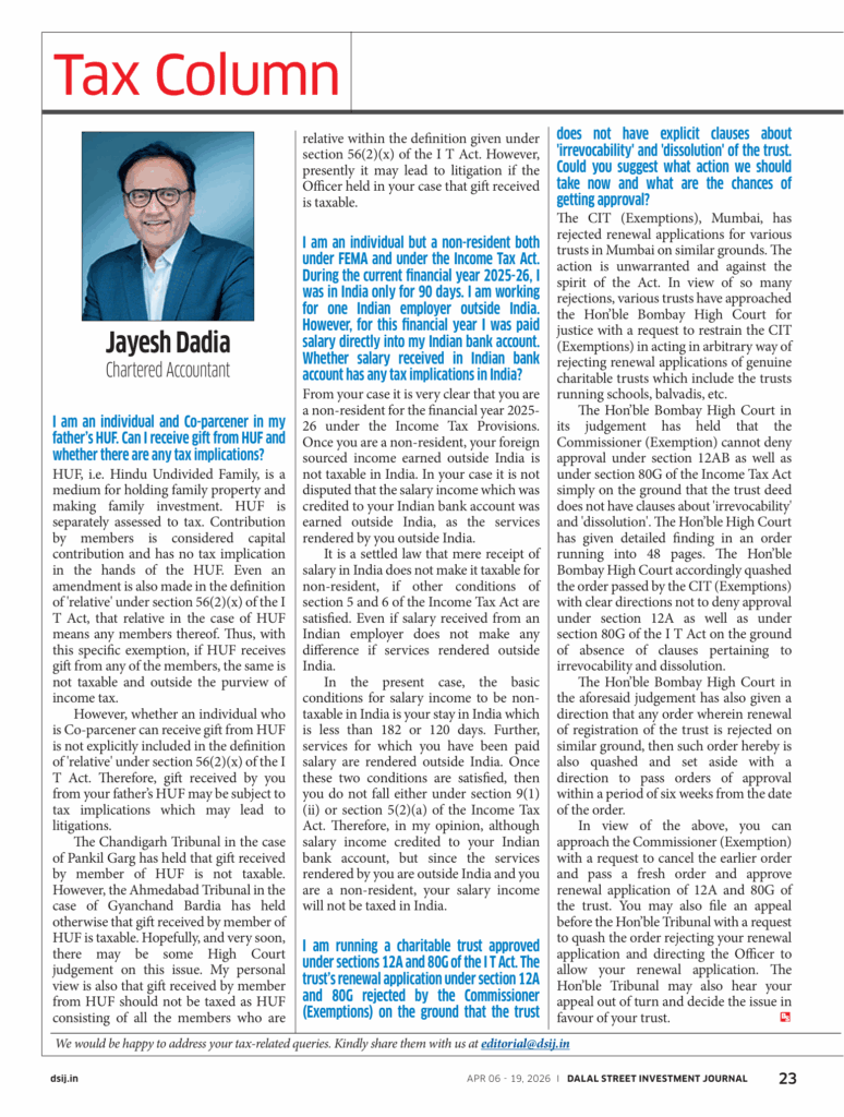 taxcolumn dsij 01 apr 2026